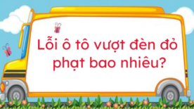 Lỗi ô tô vượt đèn đỏ.