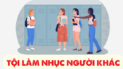 Làm nhục người khác trên mạng xã hội.