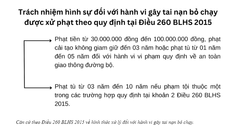 Hình thức xử phạt người gây tai nạn bỏ chạy Hình thức xử phạt người gây tai nạn bỏ chạy