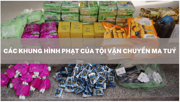 Các khung hình phạt của tội vận chuyển ma túy