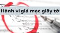 giả mạo giấy tờ