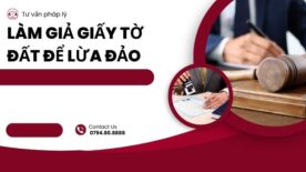 làm giả giấy tờ đất để lừa đảo