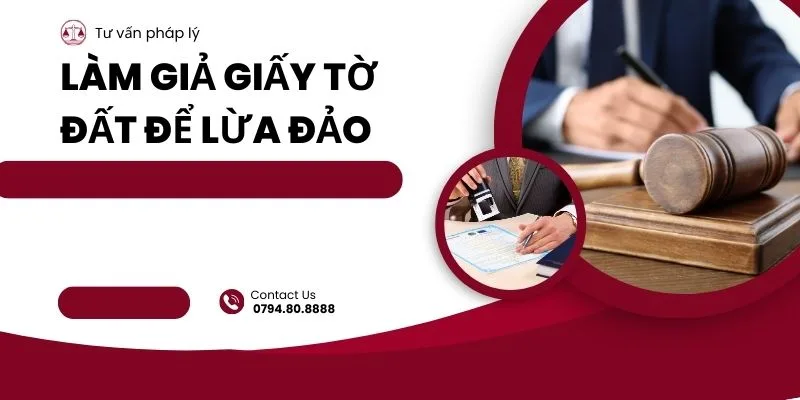 làm giả giấy tờ đất để lừa đảo